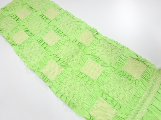 正絹　振袖用　絞り　帯揚げ